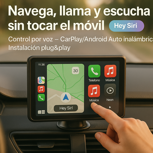 CarSync™ - Car Pro - CarPlay Android IOS Auto (Cable/Inalámbrico)