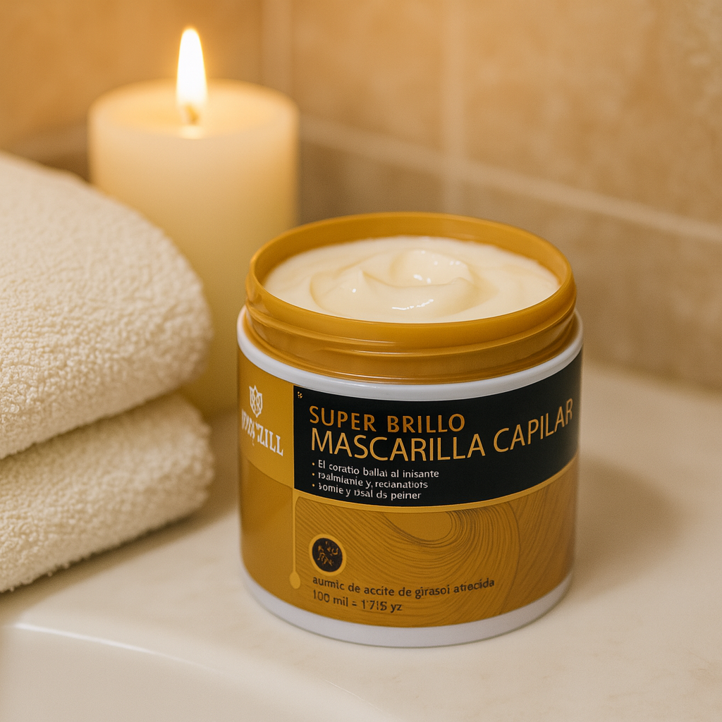 LumiStrand™ - Mascarilla Capilar Super Brillo