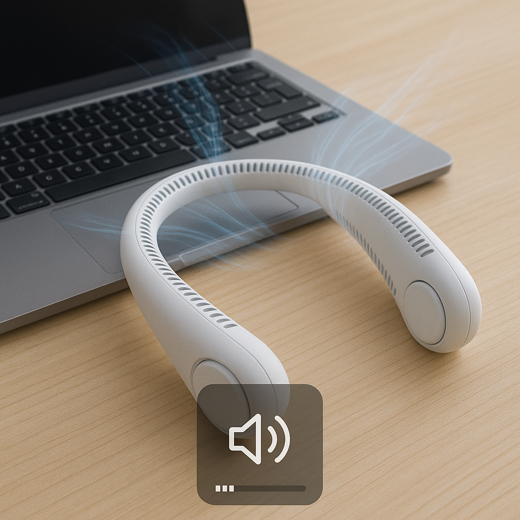 AirHalo™ - Ventilador de Cuello Portátil Recargable