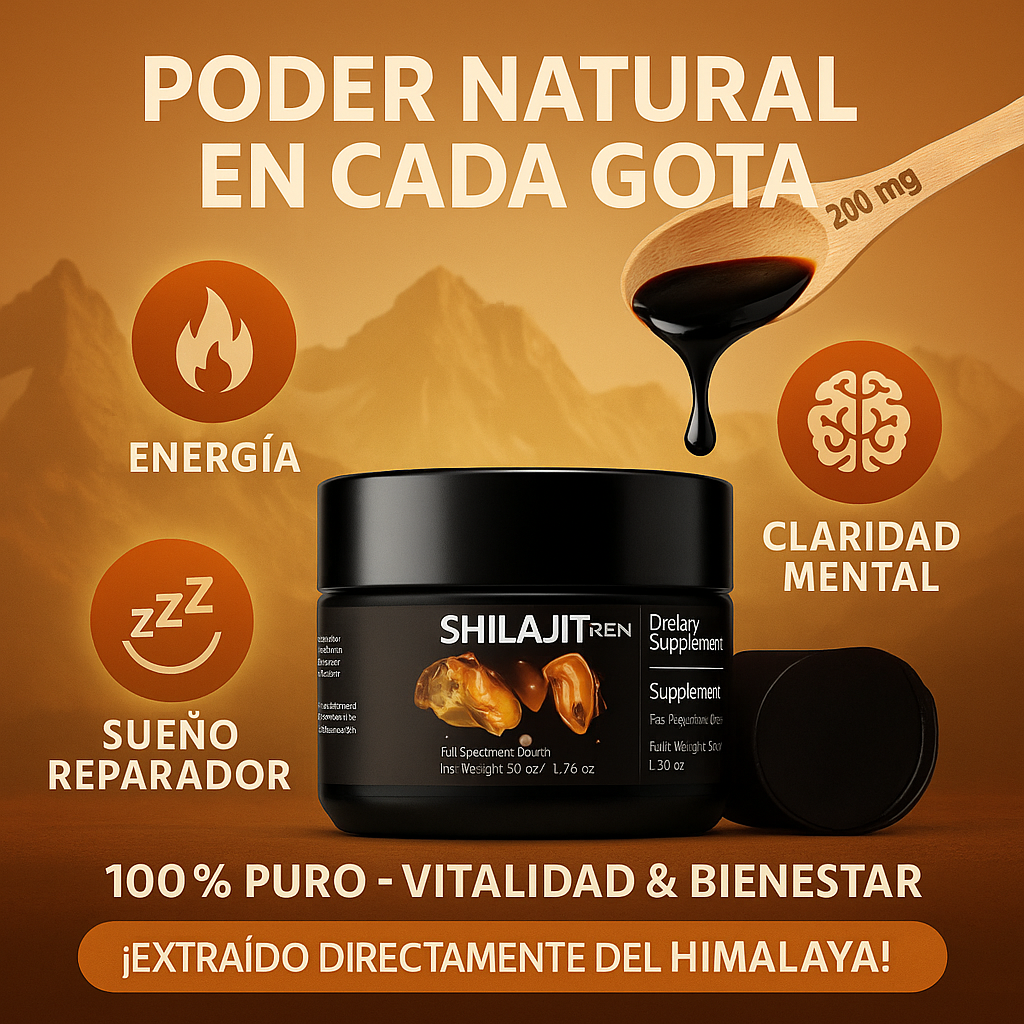 Shilajit premium en resina – GoldFuel™