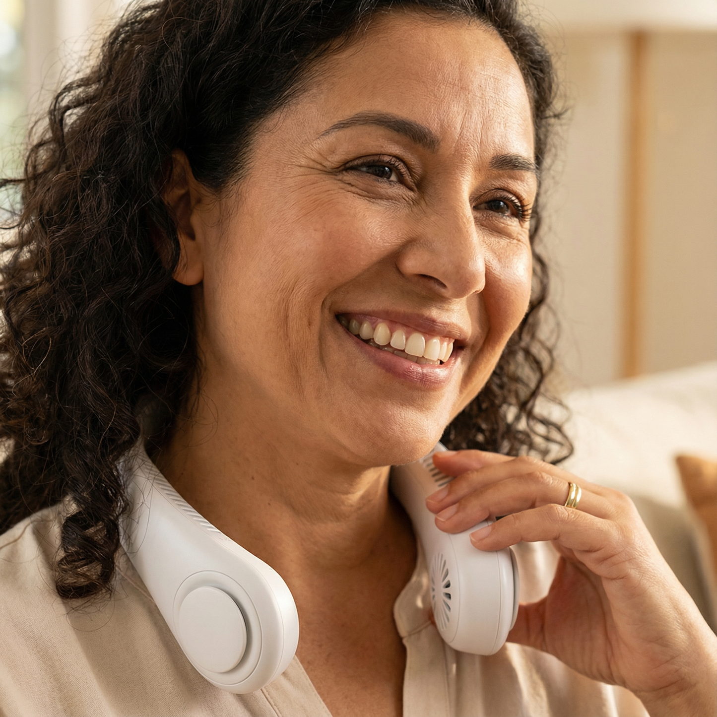 AirHalo™ - Ventilador de Cuello Portátil Recargable