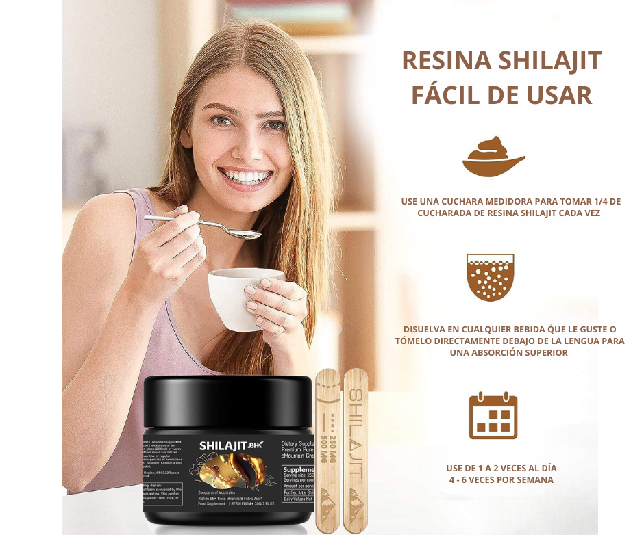 Shilajit premium en resina – GoldFuel™