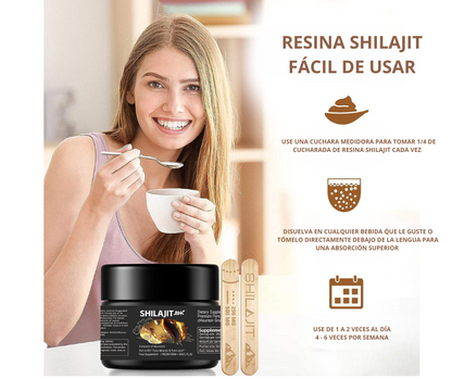 Shilajit premium en resina – GoldFuel™